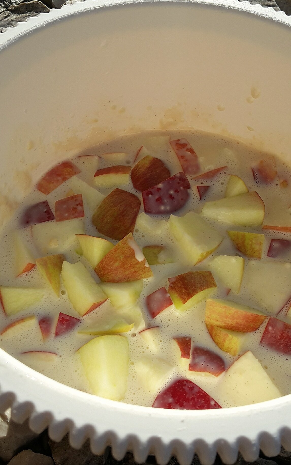 Almás palacsinta rakottas