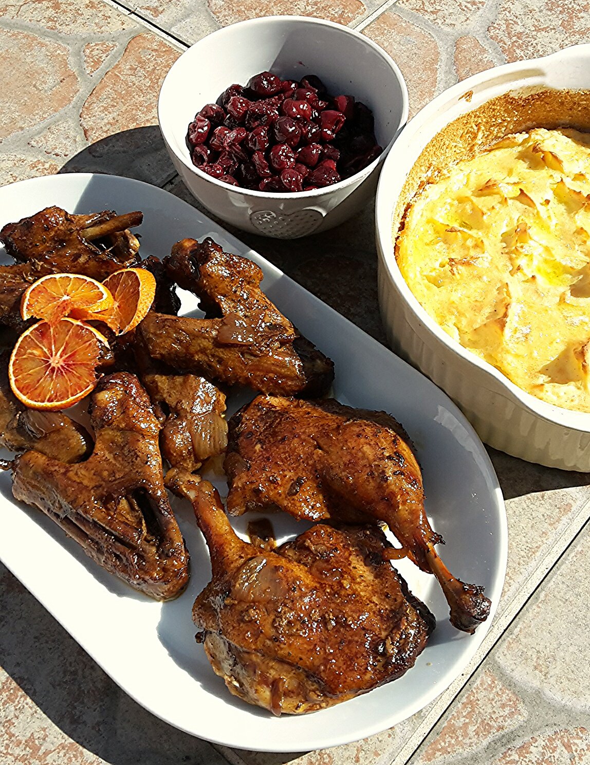 Narancsos kacsa krumplifelfújttal