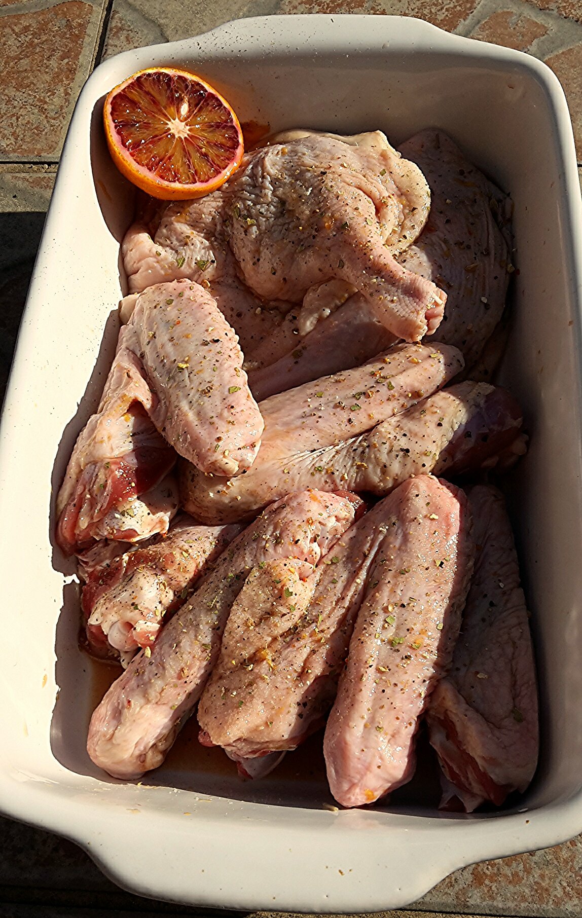 Narancsos kacsa pácolása