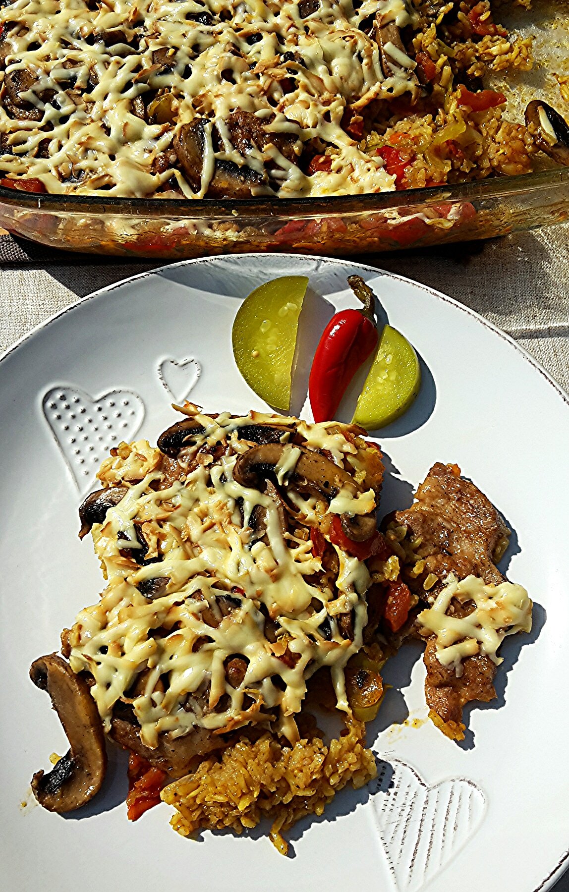 Tarja zöldséges rizságyon