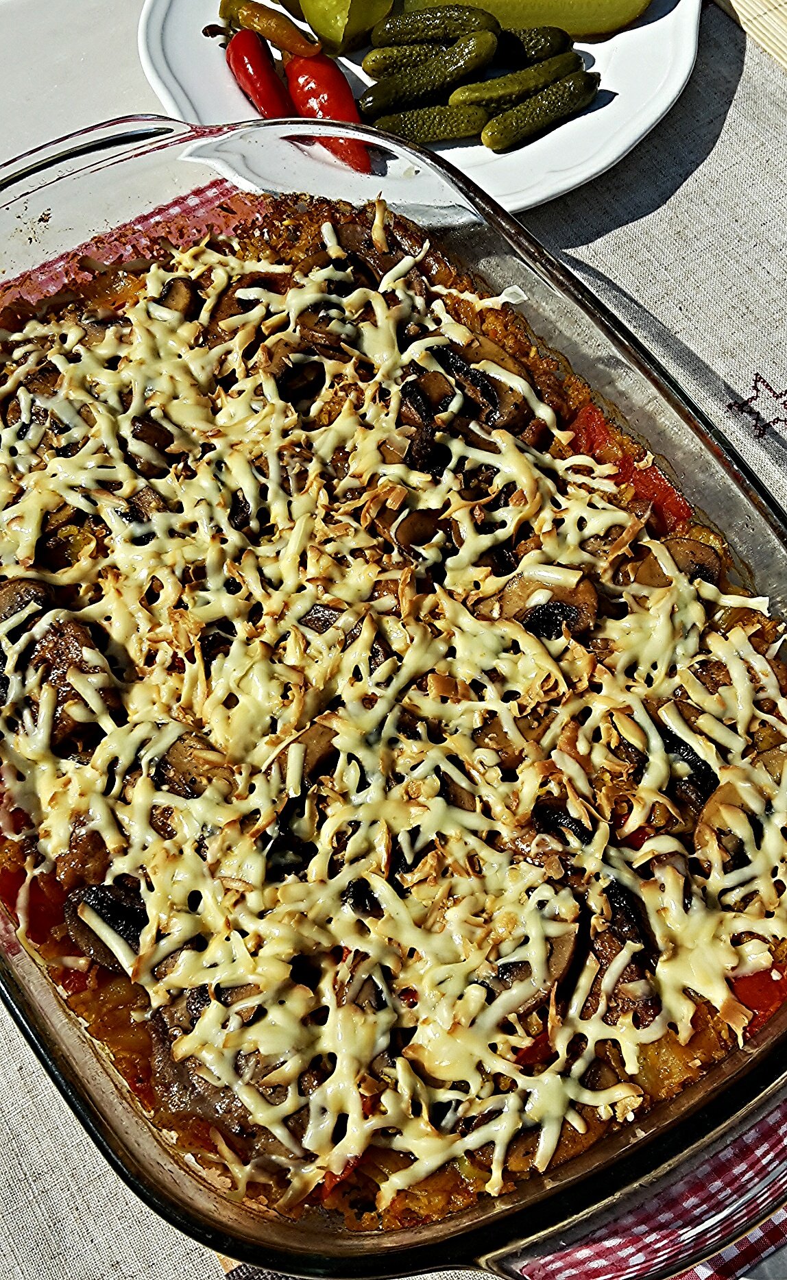 Tarja zöldséges rizságyon