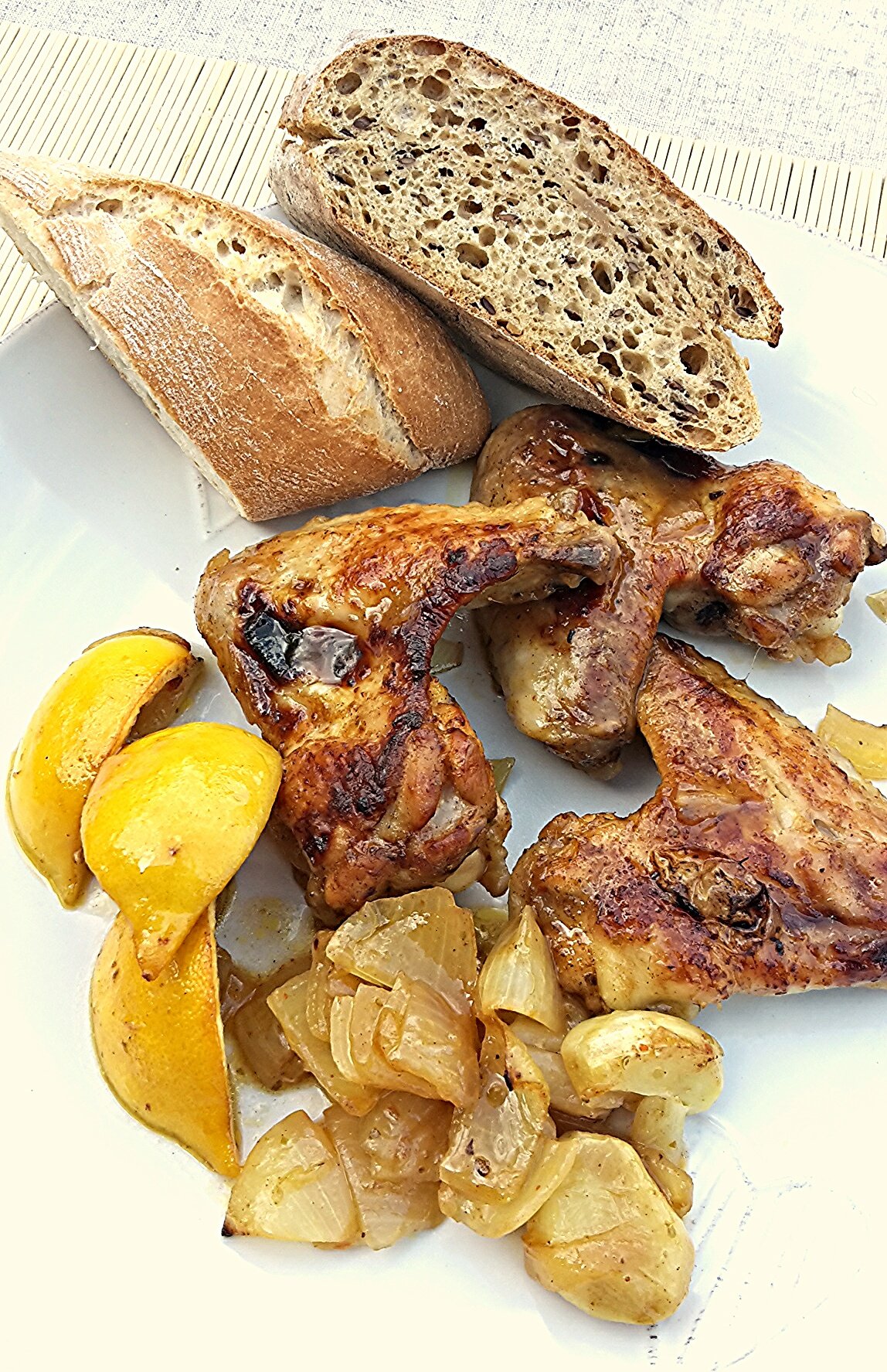 Csirkeszárnyak citrommal