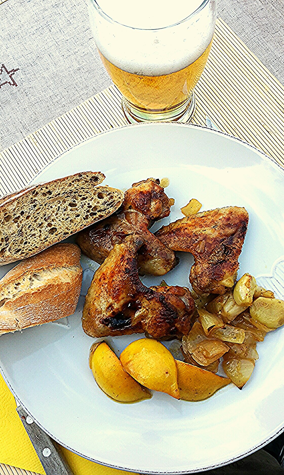 Csirkeszárnyak citrommal