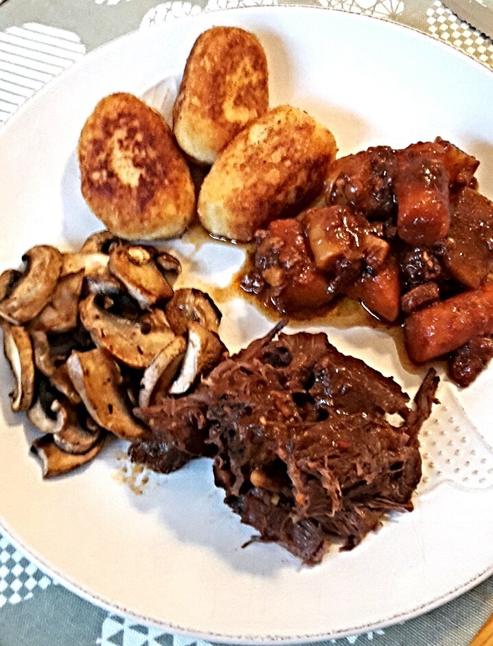 Marhalábszár cserépedényben