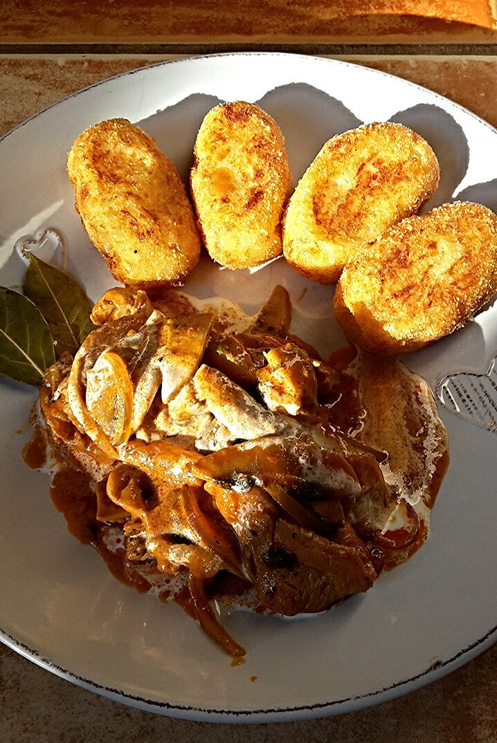 Sztroganoff pulykamell csíkok