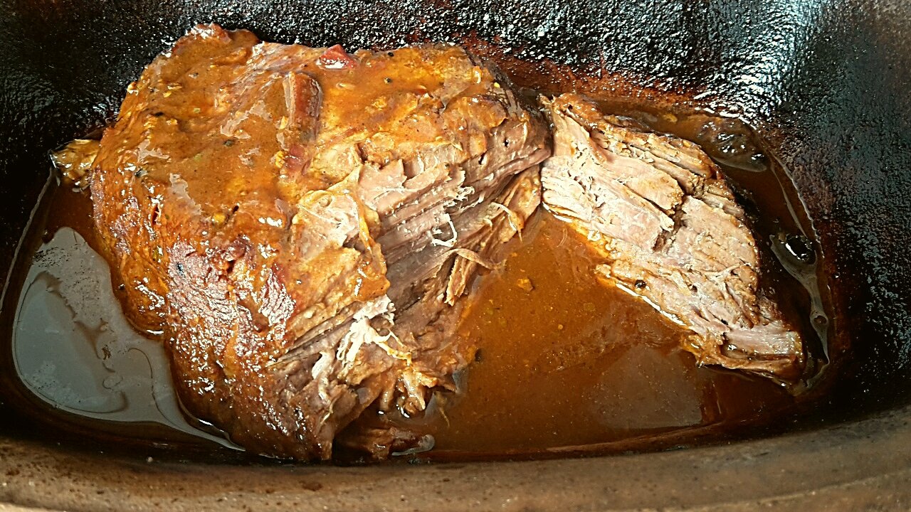 Pulled beef, cafatos marhahús