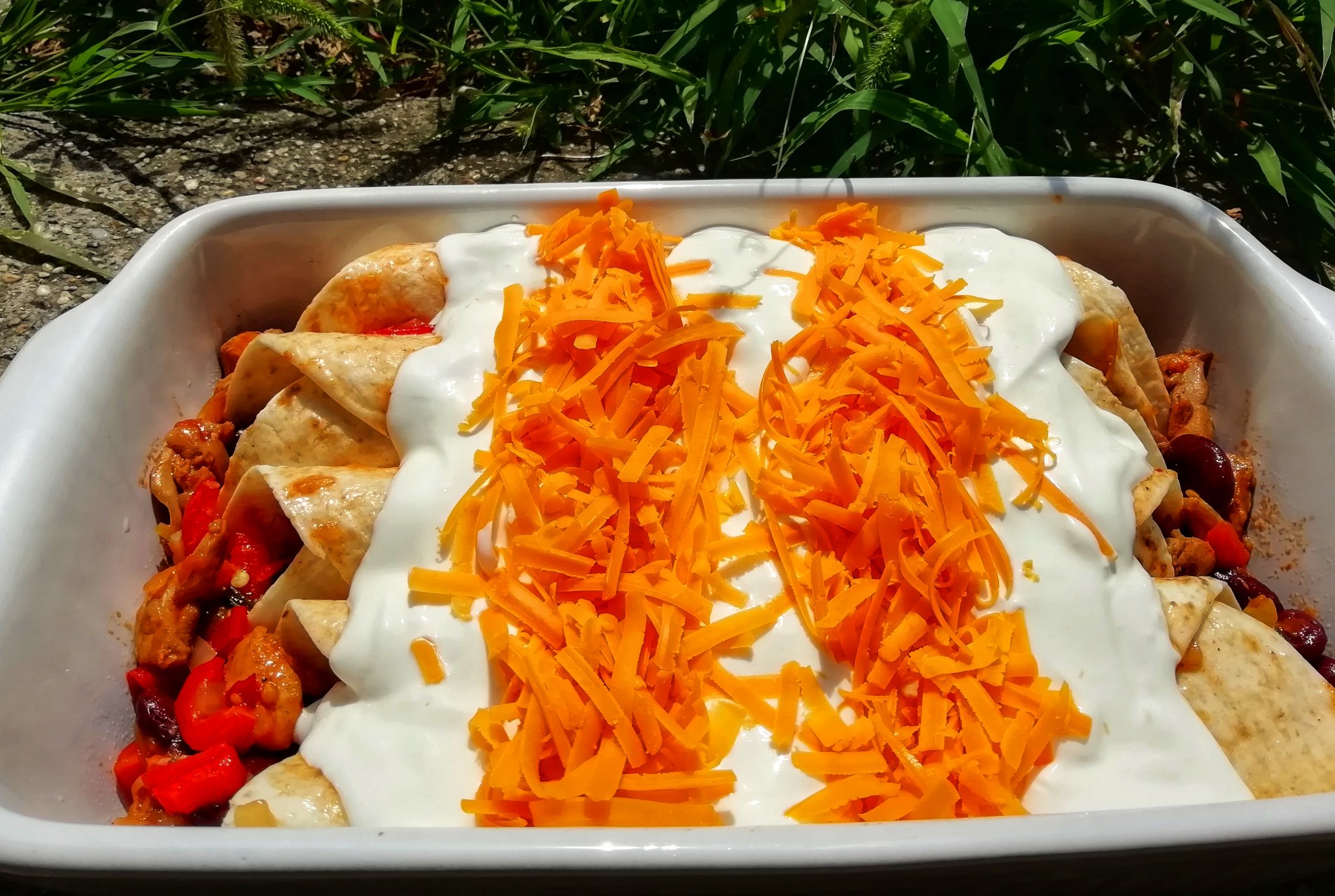 Csirkehúsos enchilada