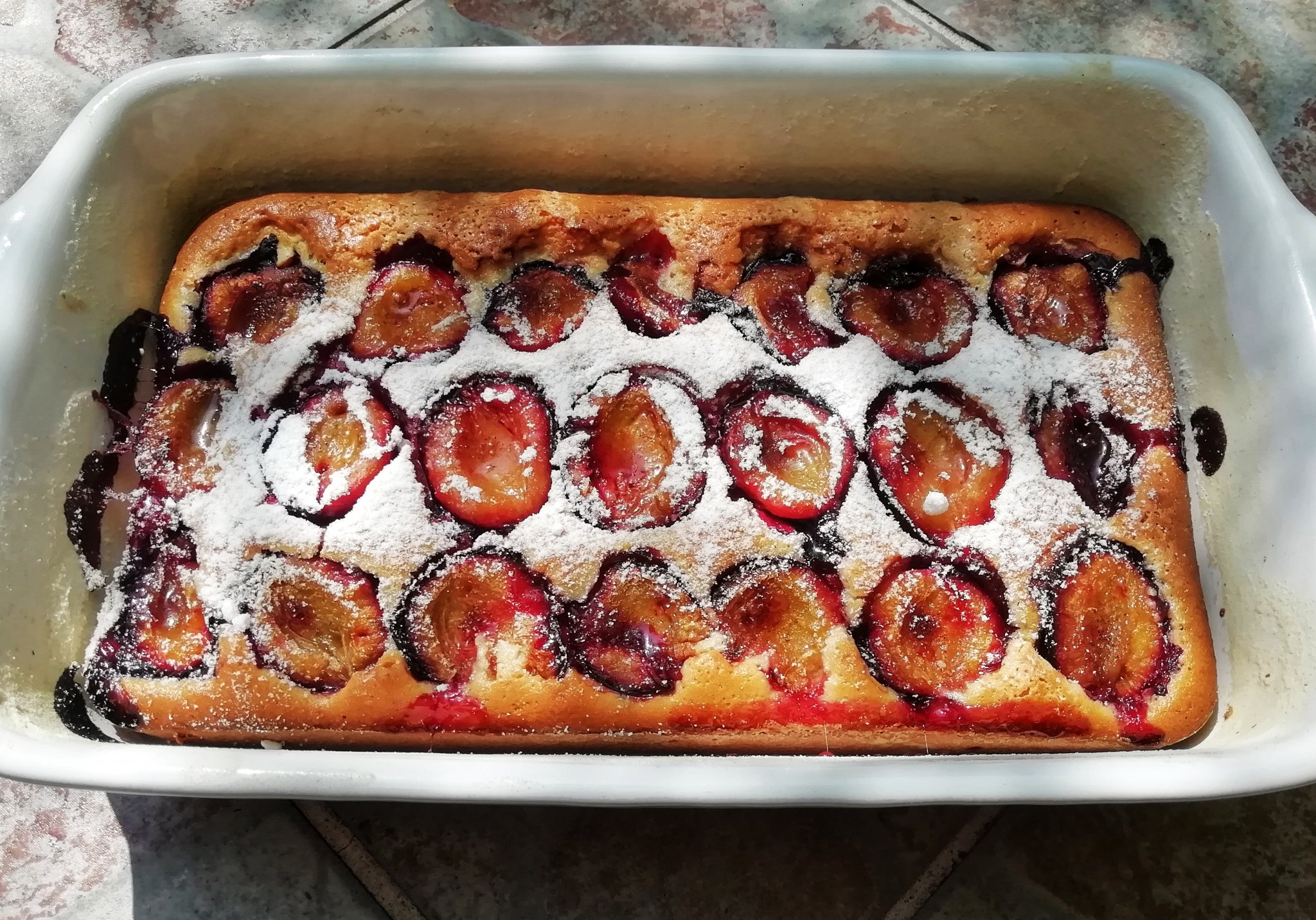 Fahéjas szilvás lepény bögrésen