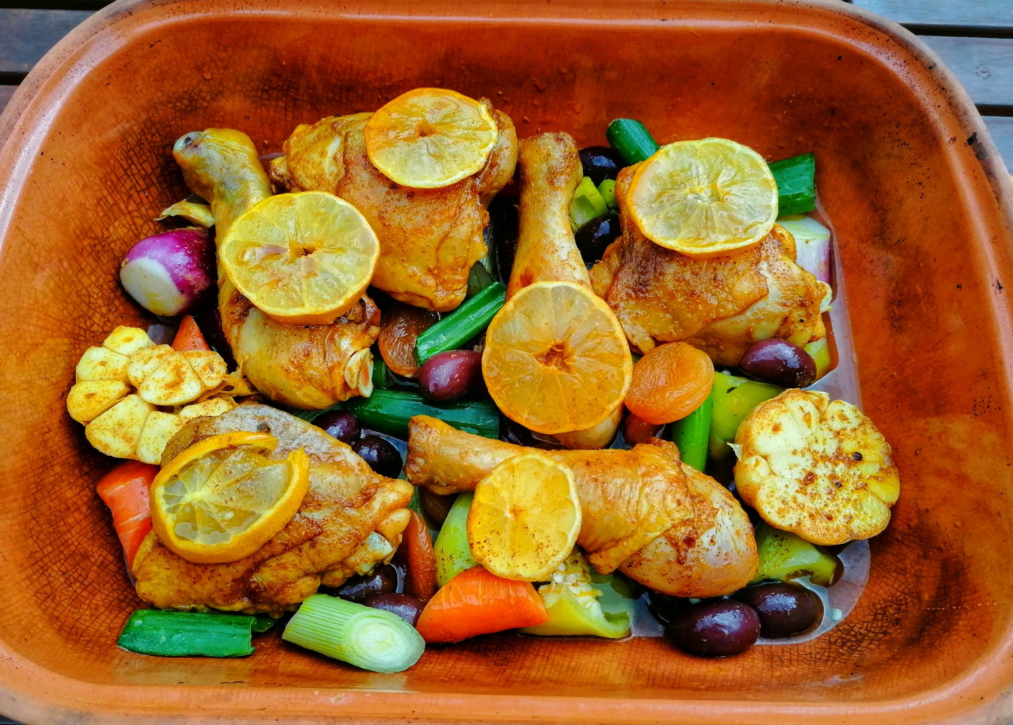 Marokkói csirke tagine