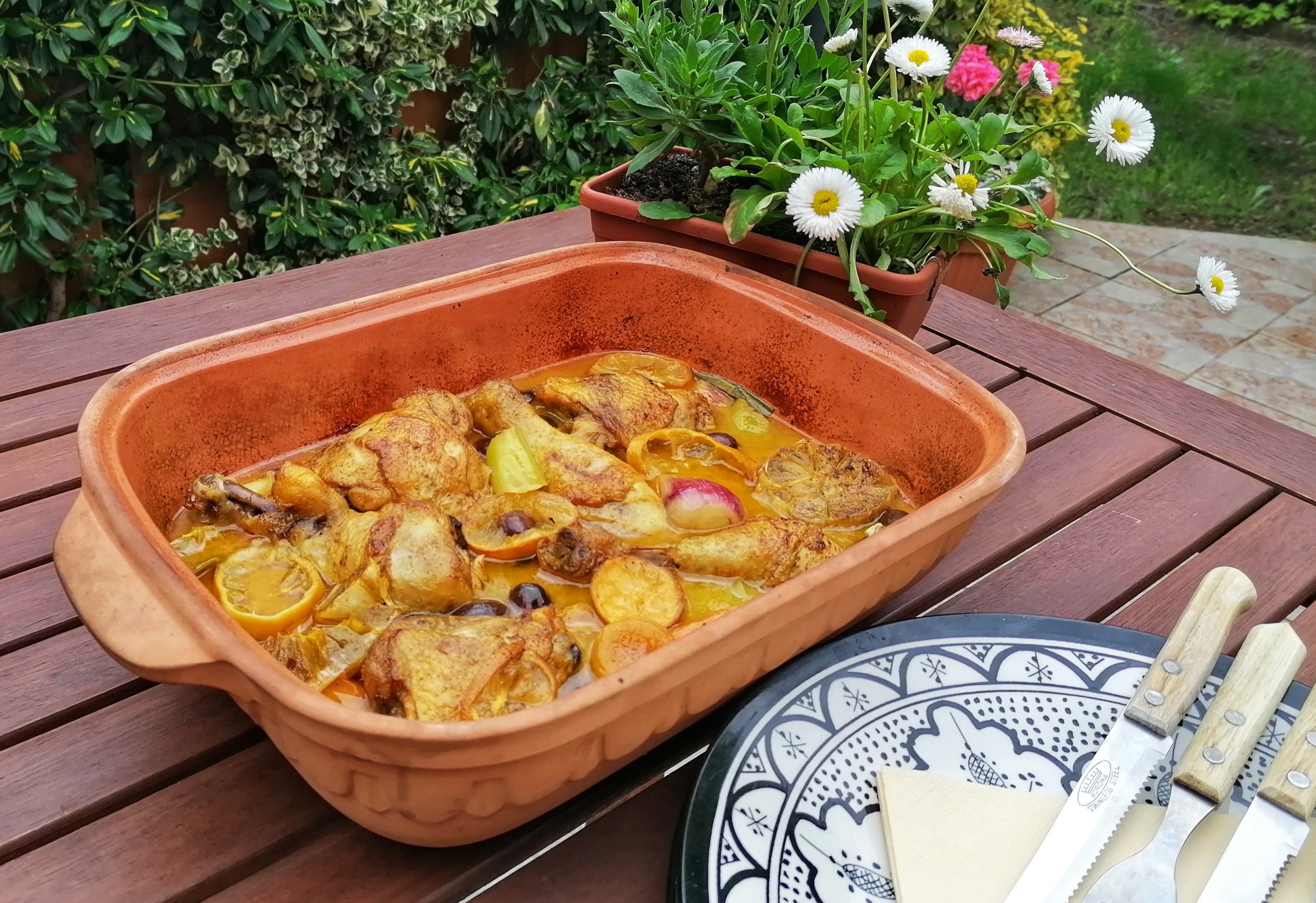 Marokkói csirke tagine